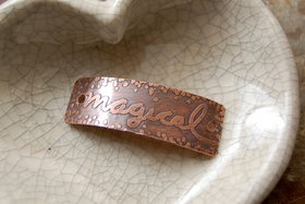 Pre-Order / Etched Copper Curved Bars - Original Drawings on Copper - Made to Order