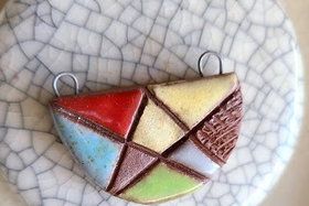 Abstracted / Ceramic Pendant