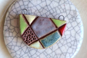 Abstract / Ceramic Pendant