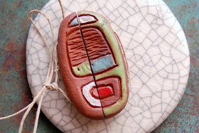Tribal #54 / Ceramic Bead Set
