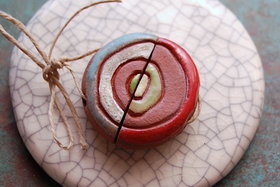 Double Rainbow #55 / Ceramic Bead Set