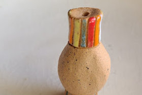 Mini Vase #3 / Ceramic Mini Vase (Flowers not included)