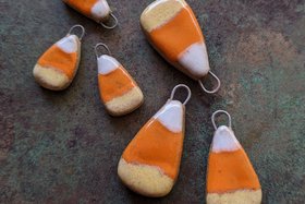 Candy Corn Charms / Ceramic Charms To Be Made