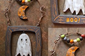 Reserved for Faith / Boo! / Ornament Made When Ordered