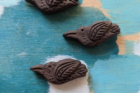Caw / Ceramic Crow Bead