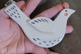 Reserved for Julie D / Ceramic Ornament