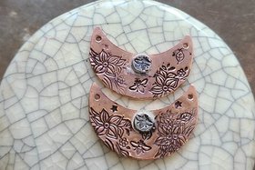 Joyful Bee / Copper and Sterling Charm/Link Set
