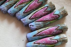 Rain Bough / Ceramic Bead Made When Ordered
