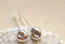 Reserved for Beth / Silver Leaf / Sterling Silver Earrings