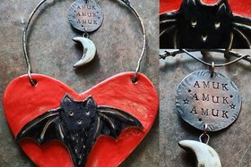 Reserved for Loralee K / Spooky Love Wall Ornament