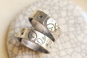 Reserved for Rosali V/ Sterling Silver Moon Earrings