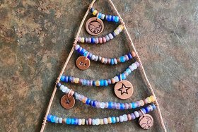 Reserved For Jenny P. / Let There Be Peace Copper Ornament