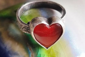 Reserved Teena B / In My Heart / Sterling Silver and Rosarita Ring