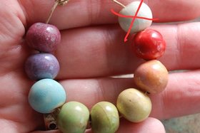 Reserved for Jeanne P / Rainbow Beads