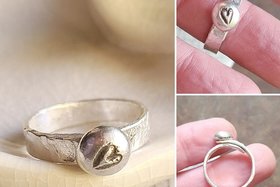 Reserved for Nancy R / Love / Silver Ring