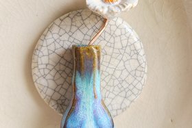 Ojai Flowers / Ceramic Mini Vase & Flower
